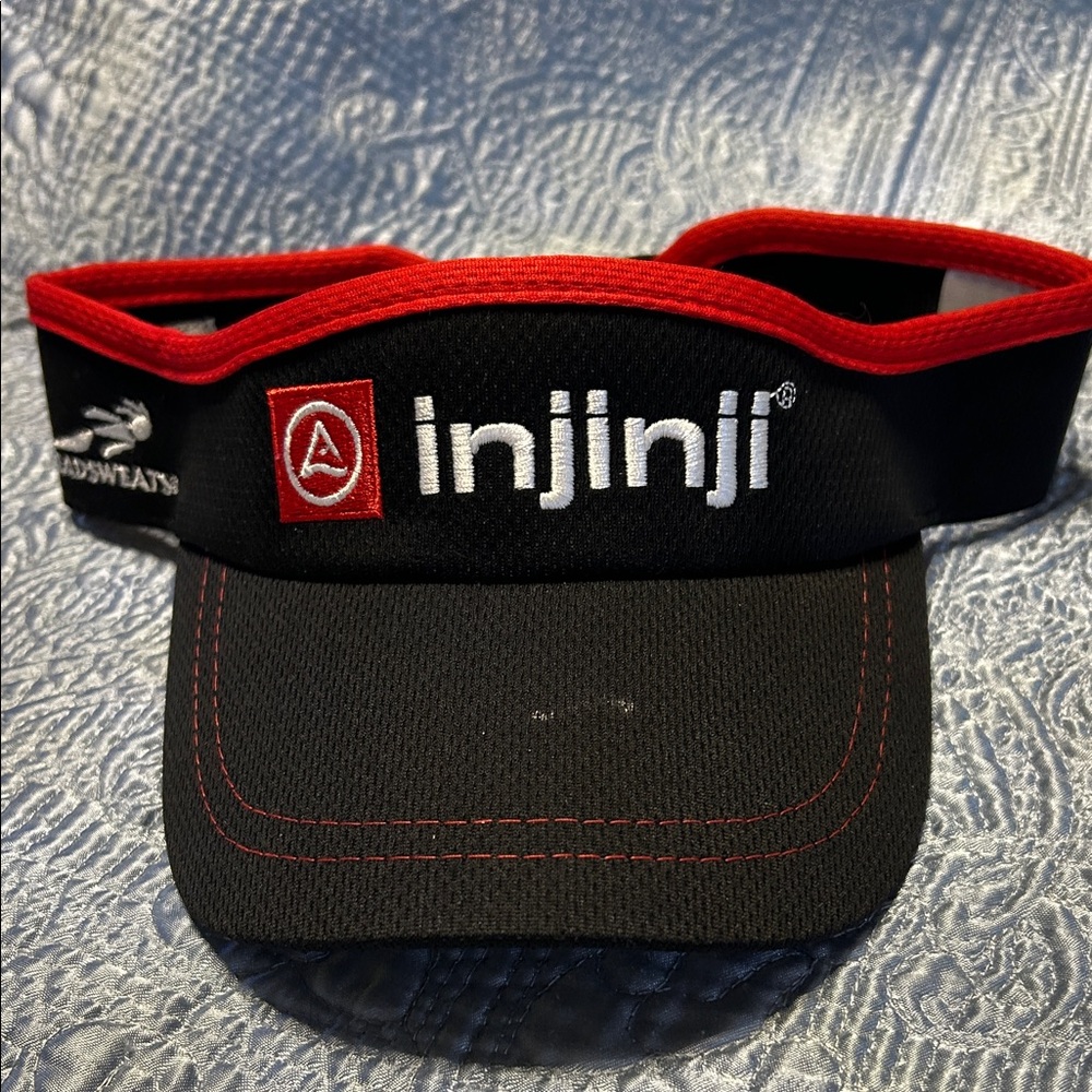 Injinji Black and Red Women's Visor